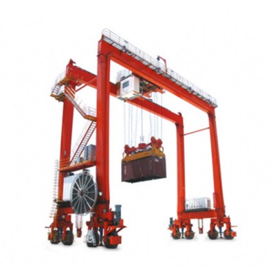 Wireless Remote Control 35 Ton Container Gantry Crane With Beat Price